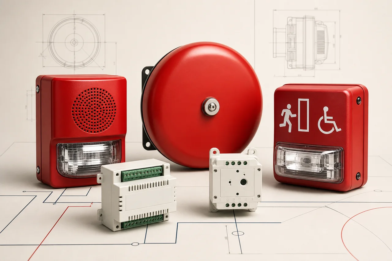 Alarm and evacuation components product