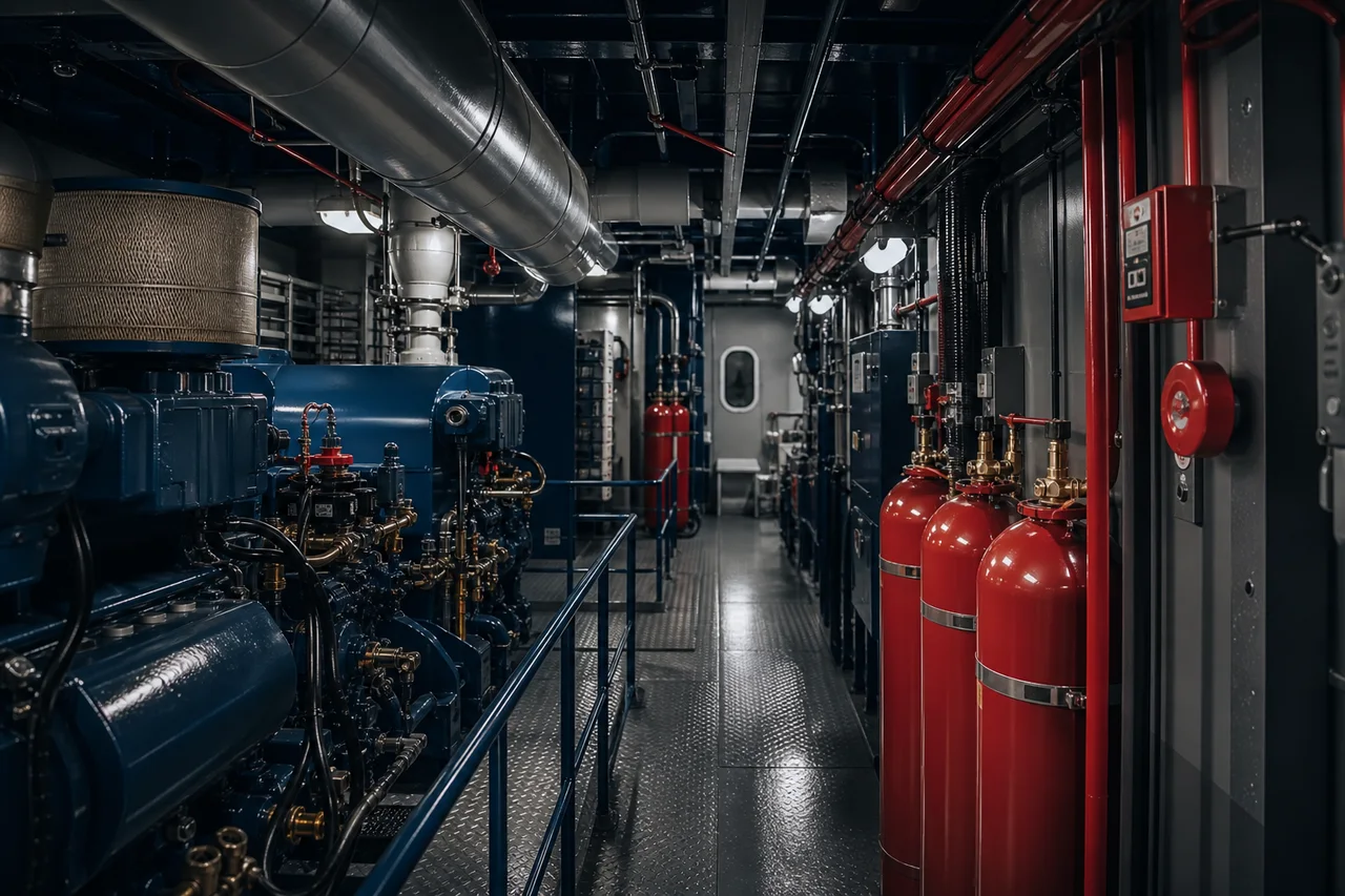 Marine and offshore fire safety environment