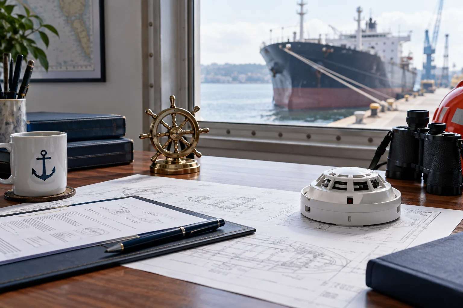 Marine type approval, class and the MED wheelmark illustration