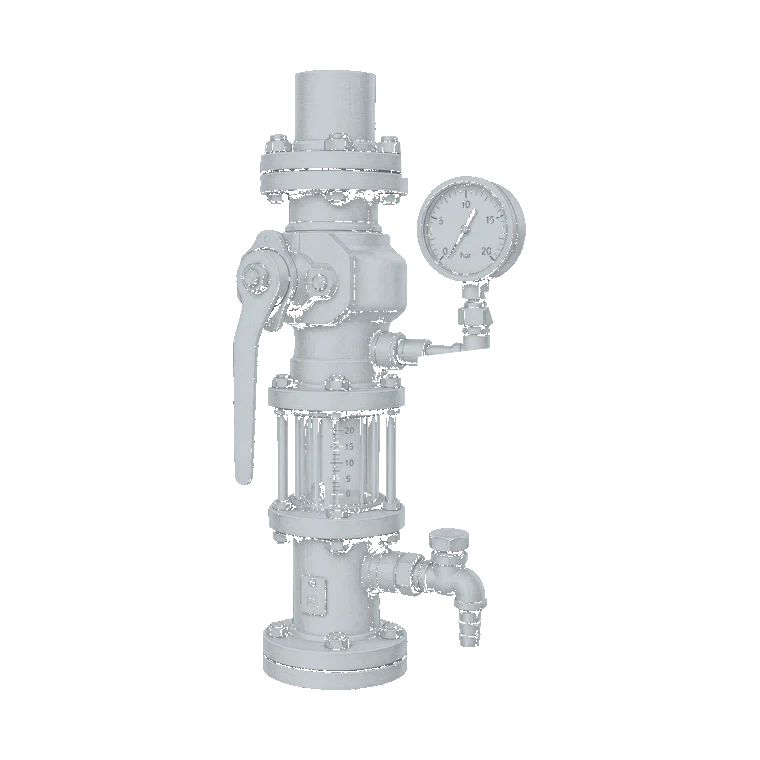 Test, drain and fire-service connections technical sketch