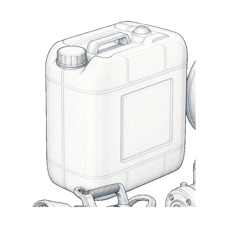 Foam concentrate technical sketch