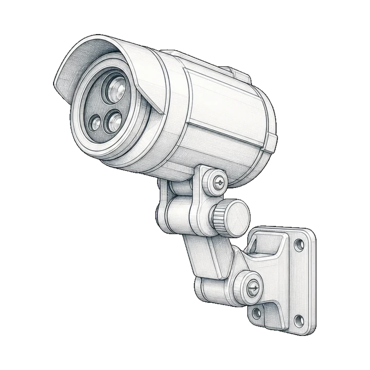Flame detectors technical sketch