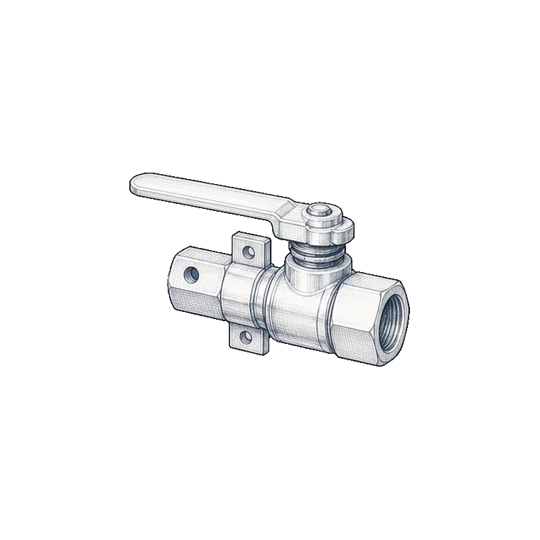 Fuel and electrical shutdown technical sketch