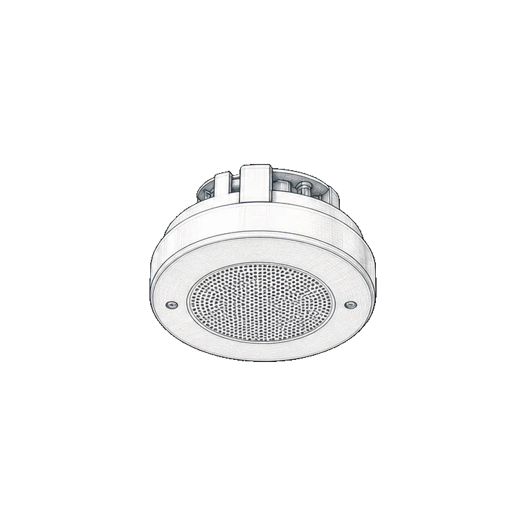 Firefighter microphone and message sources technical sketch