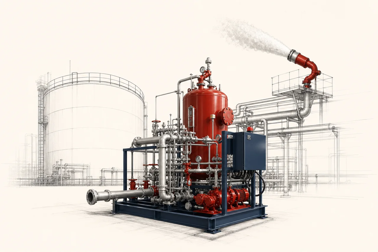 Foam fire suppression application