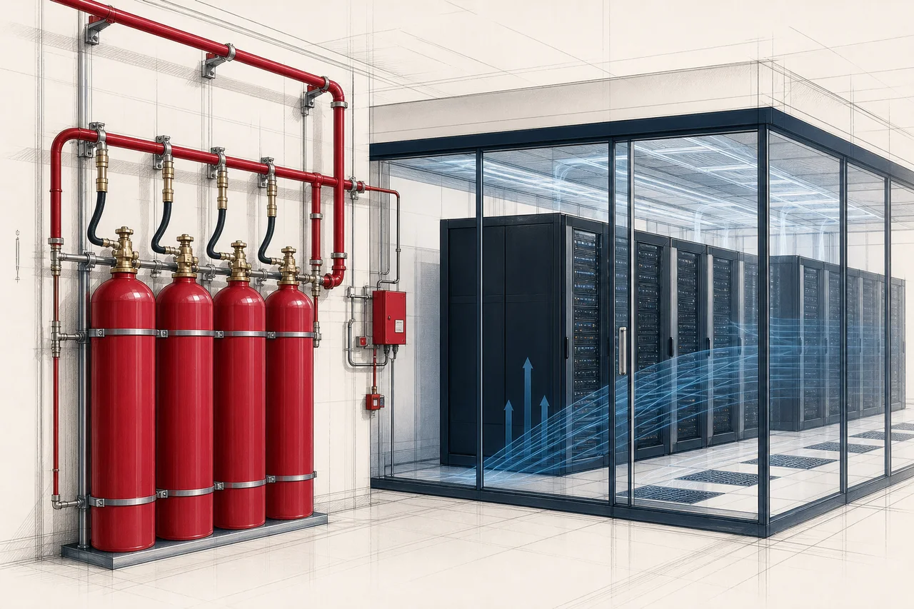 Gaseous clean-agent suppression application