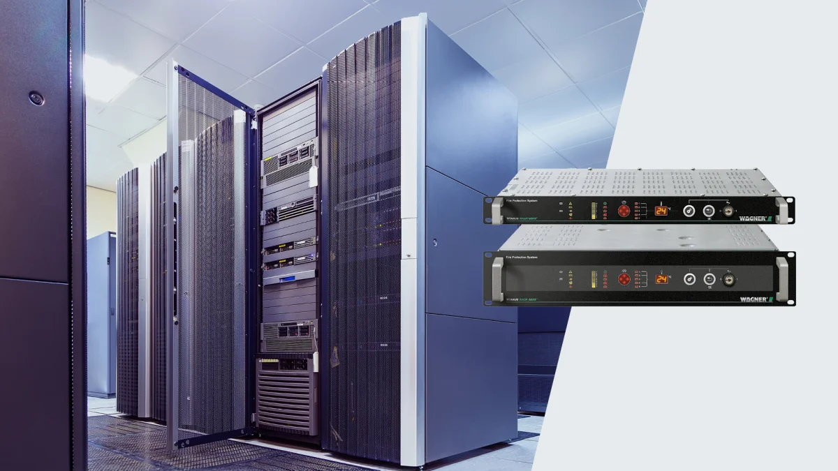 TITANUS RACK·SENS detector shown with its application environment